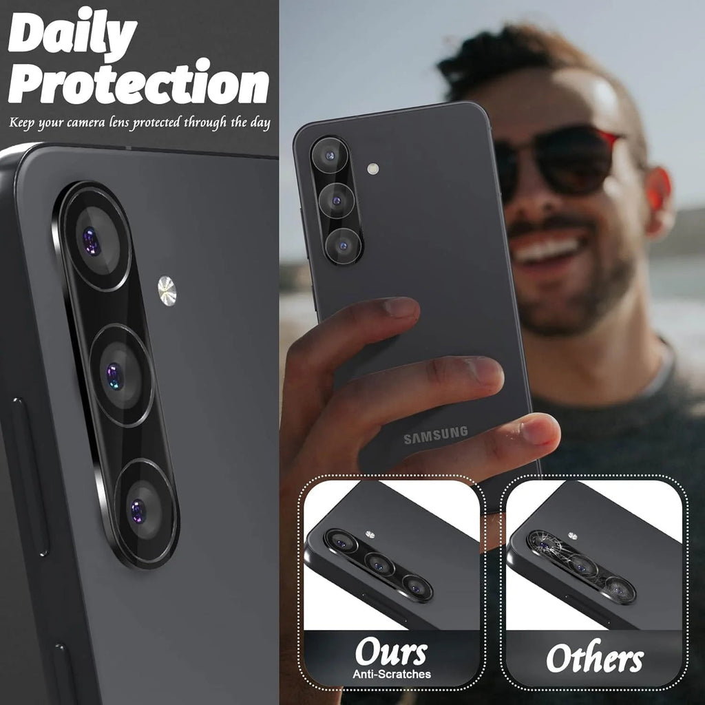 Entronix Clear Camera Lens Protector Compatible with Galaxy S25 Plus - 3-Piece Combo