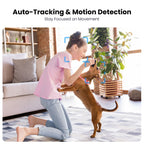 Smart 3K 5MP Indoor Security Camera, Dual-Band 2.4G/5G WiFi Camera with Auto Tracking, Motion Alerts, Two-Way Audio, Alexa Compatible