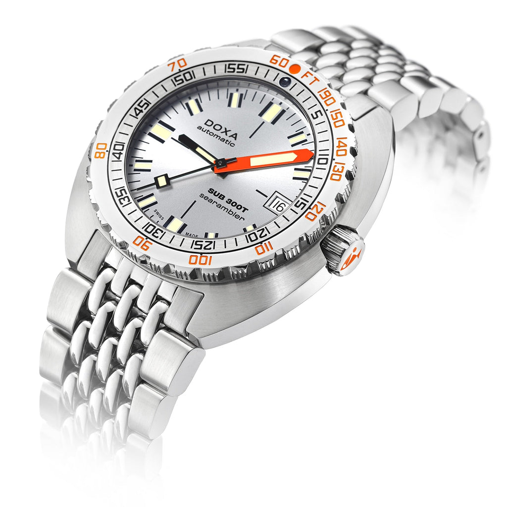 Sub 300T Searambler | 42.5mm, Stainless Steel, Silver Dial