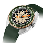 DOXA Army Bronze | 42.5mm, Steel, Green Rubber, Beige Dial