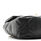 Lambskin Quilted Medium Chanel 19 Flap Black