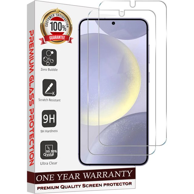 Entronix Clear Screen Protector Compatible with Galaxy S10 - 2-Piece Combo