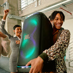 JBL PartyBox Stage 320 Portable Party Speaker with Wireless Two Microphone System (Black)