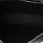 GG Supreme Monogram Azalea Calfskin Retro Interlocking G Wristlet Shoulder Bag Black