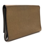 Metallic Calfskin Monogram Large Belle De Jour Clutch  Gold