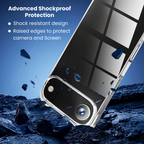 Entronix Case Compatible with iPhone 17 Air - [Hard Back] Thick Clear