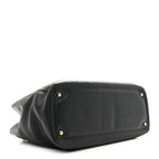 Calfskin Cerf Executive Shopper Tote Black