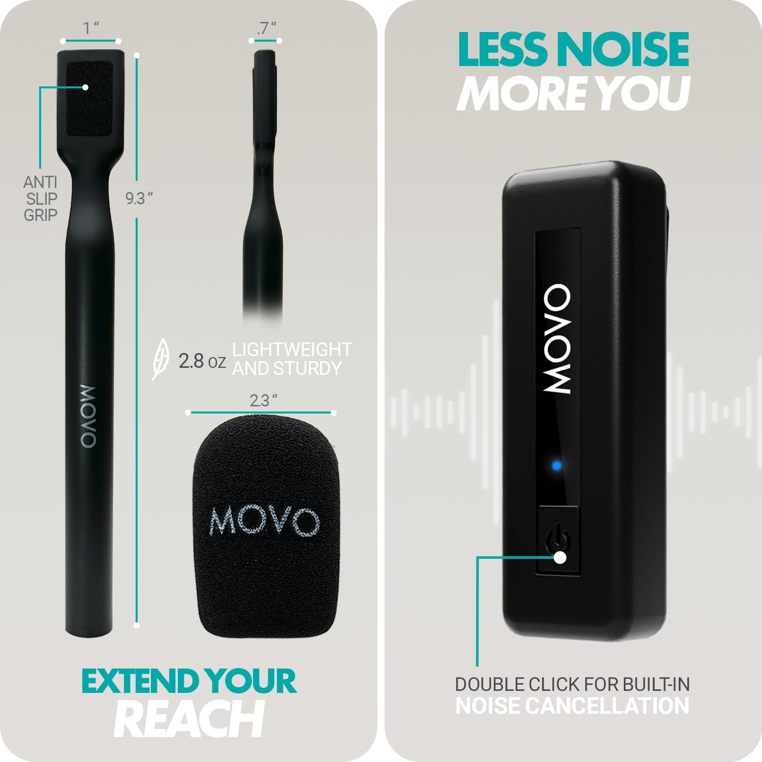 Movo Wireless Mini Mic Podcast Bundle Lightning