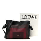 x Albers Nappa Calfskin Medium Flamenco Clutch Black Burgundy