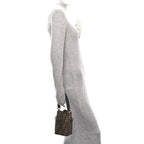 Vitello Liberty F is Fendi Bi-Color FF 1974 Embossed Mini Mon Tresor Bucket Bag Maya Black