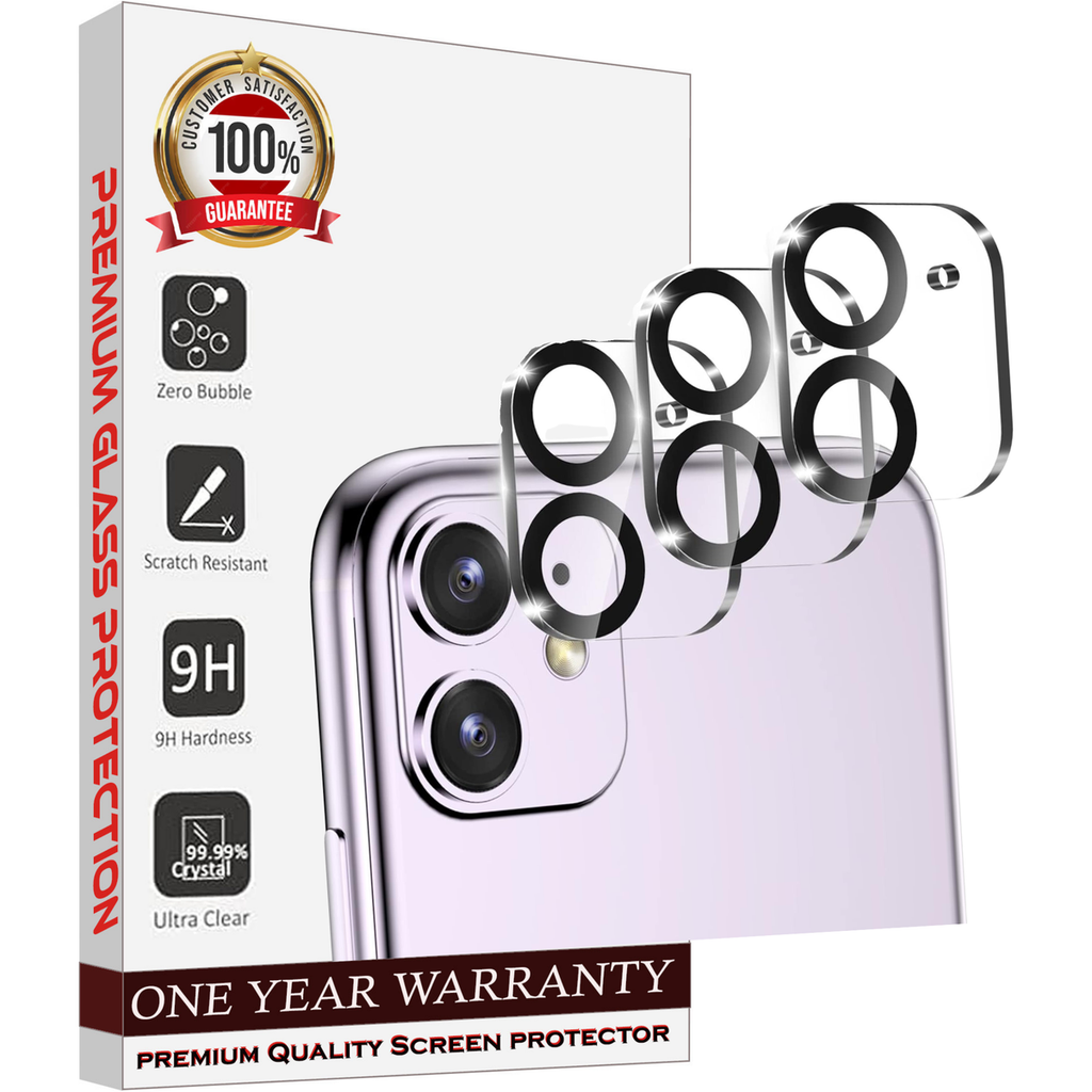 Entronix Clear Camera Lens Protector Compatible with iPhone 12 Mini - 3-Piece Combo