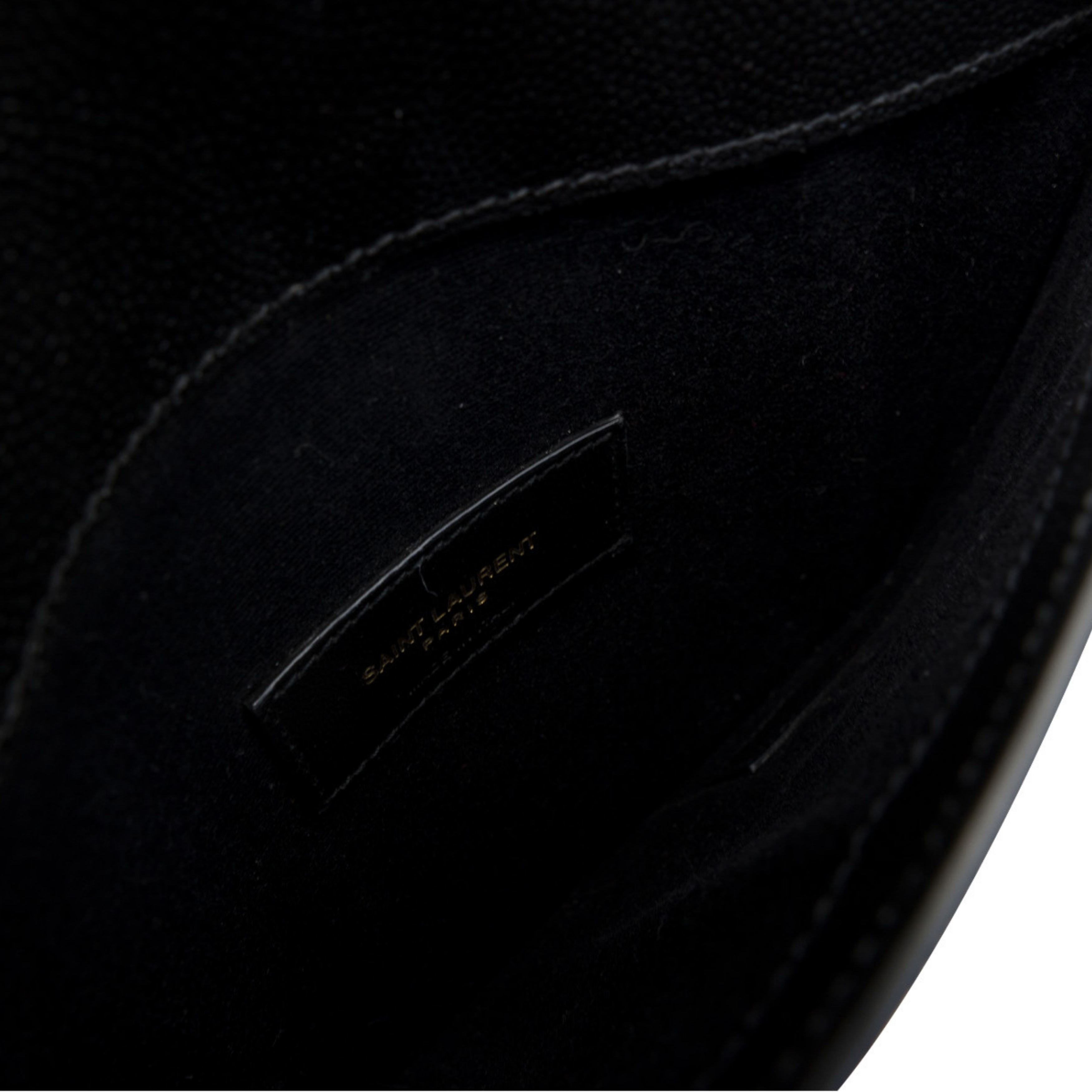 Saint Laurent Monogram Leather Envelope Pouch