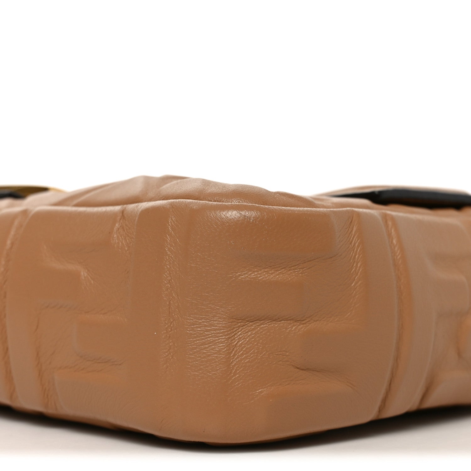 Nappa FF 1974 Embossed Baguette Miele Scuro