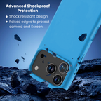 Entronix Bundle Compatible with iPhone 17 Pro Max - Liquid Silicone Case, 1 Clear Screen Protector & 1 Camera Lens Protector