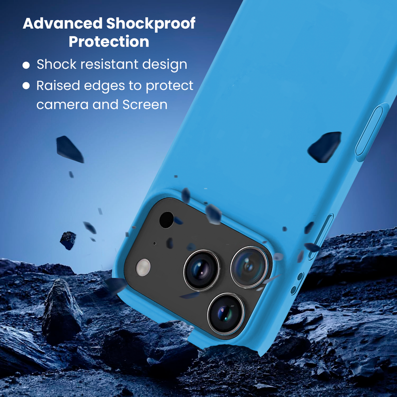 Entronix Bundle Compatible with iPhone 17 Pro Max - Liquid Silicone Case, 2 Clear Screen Protectors & 2 Camera Lens Protectors