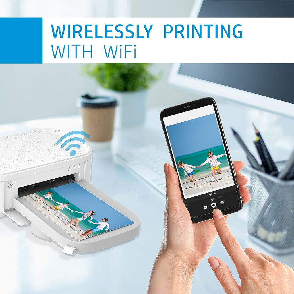 HP Sprocket Studio Plus 4x6” Instant Photo Printer – Wirelessly Prints from iOS & Android Device