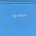 Saffiano Striped Mini Diag Binder Clip Bag Blue