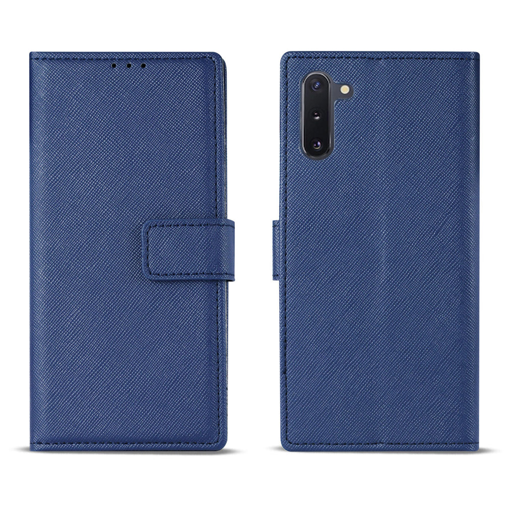Reiko Samsung Galaxy Note 10 3-In-1 Wallet Case In Blue