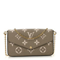 Empreinte Monogram Giant Felicie Pochette Tourterelle Creme