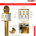 Microphone Wireless Karaoke Mic With Speaker 3 in 1 Portable Bluetooth Microfono Inalambrico