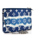 Monogram Giant Escale Double Zip Pochette Blue