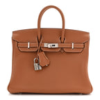Taurillon Novillo Birkin 25 Gold