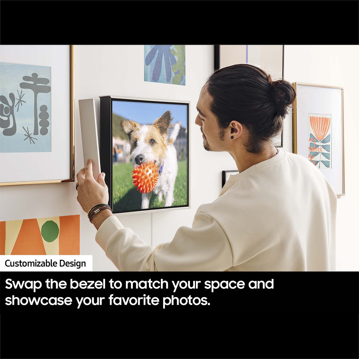 Samsung HW-LS60D Music Frame Bluetooth Speakers with Wall Mount - Pair
