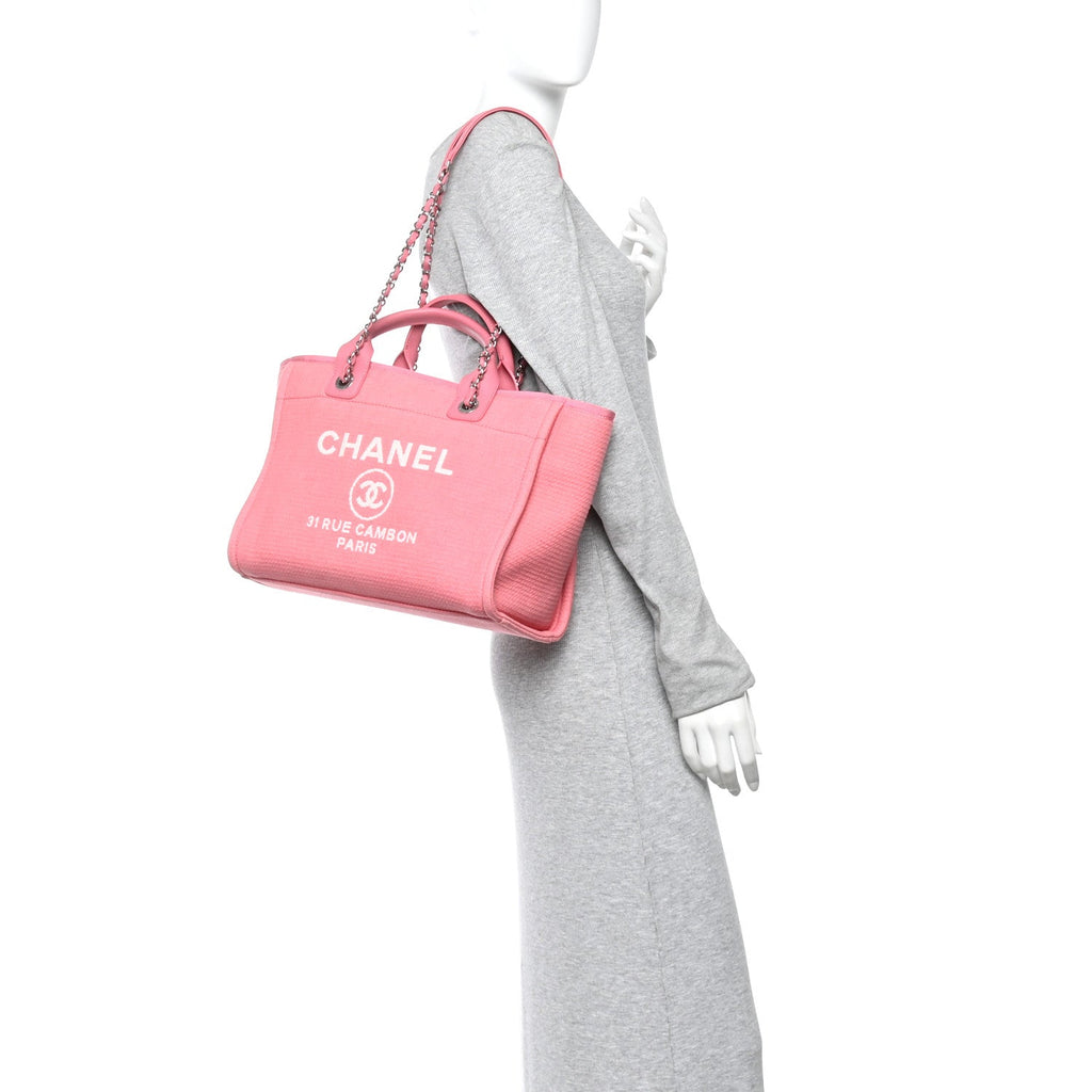 Mixed Fibers Small Deauville Tote Pink