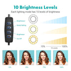 Movo VGC-3 Selfie Ring Light Stand - Complete Mobile Studio