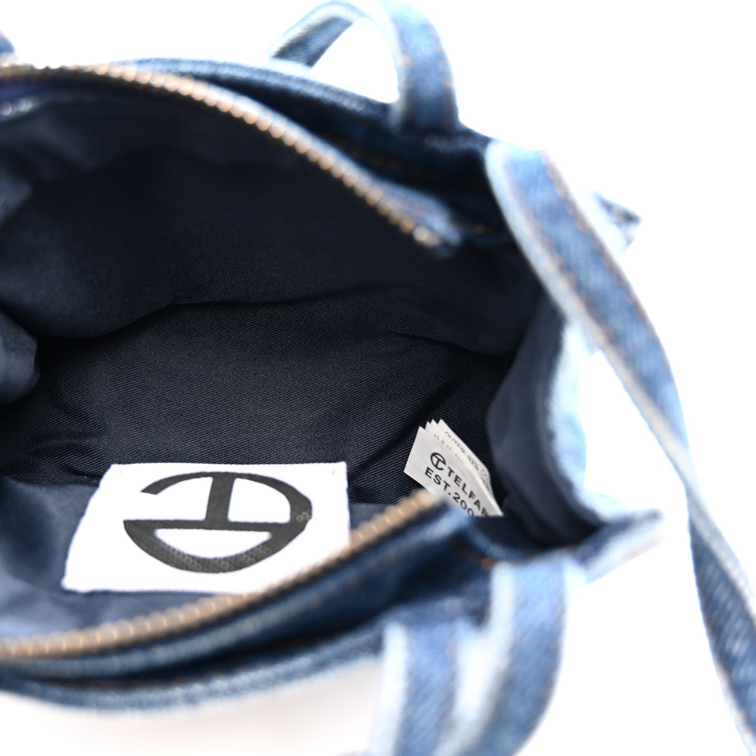 Denim Small Shopping Bag Blue