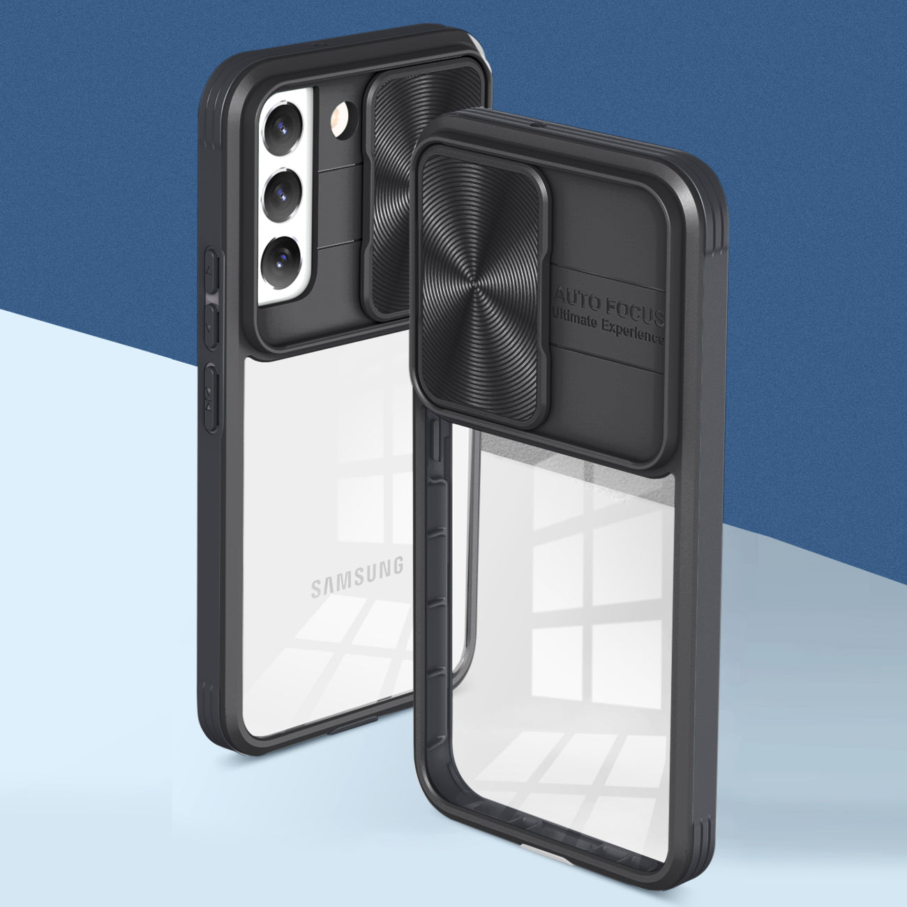 Full Protection With Mobile Phone Protective Film Slide Camera Lens Phone Case For Samsung Galaxy S 22 In Black