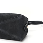 Nubuck Medium Le Teckel Bag Black Anthracite