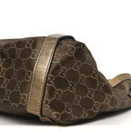 Satin Monogram Medium Abbey Shoulder Bag Bronze