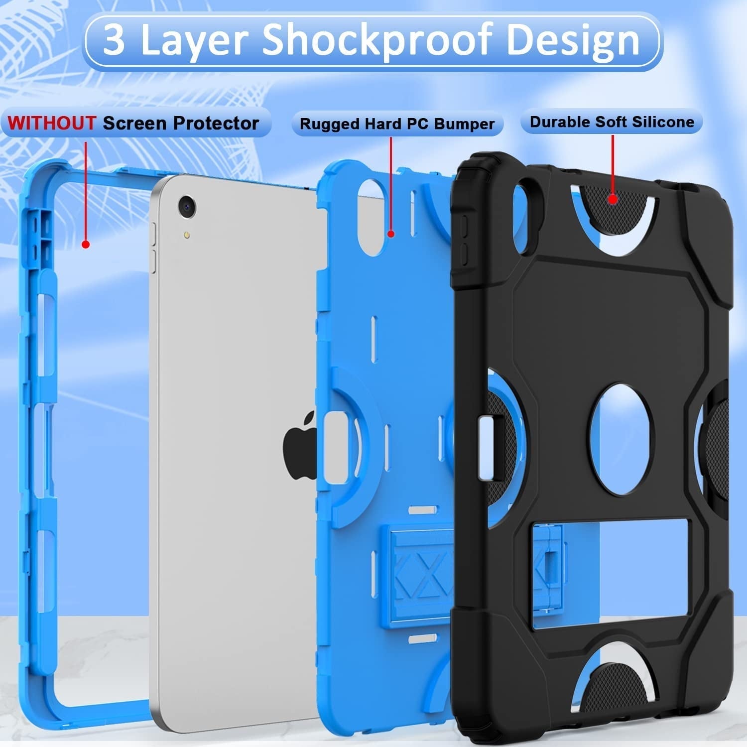 Entronix Case Compatible with iPad Mini 7 (A17 Pro), 8.3" (2024, 7th Gen) - Triple-Layer Heavy Duty Protection