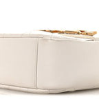 Calfskin Quilted Enchained Camera Case Bag White