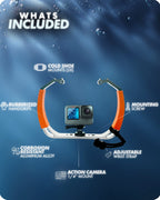 Movo GB-U80 Teal XL Dive Rig for GoPro Action Cam