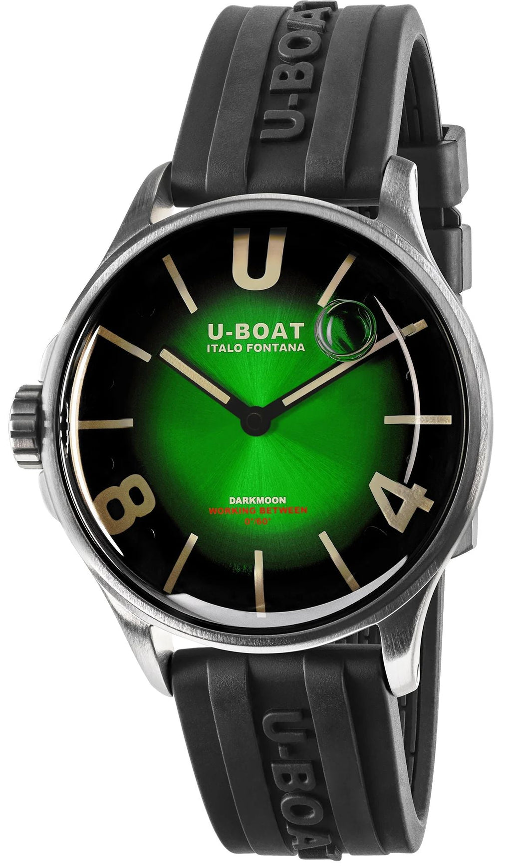 U-Boat Men's Watch Darkmoon 40 Green Soleil Steel