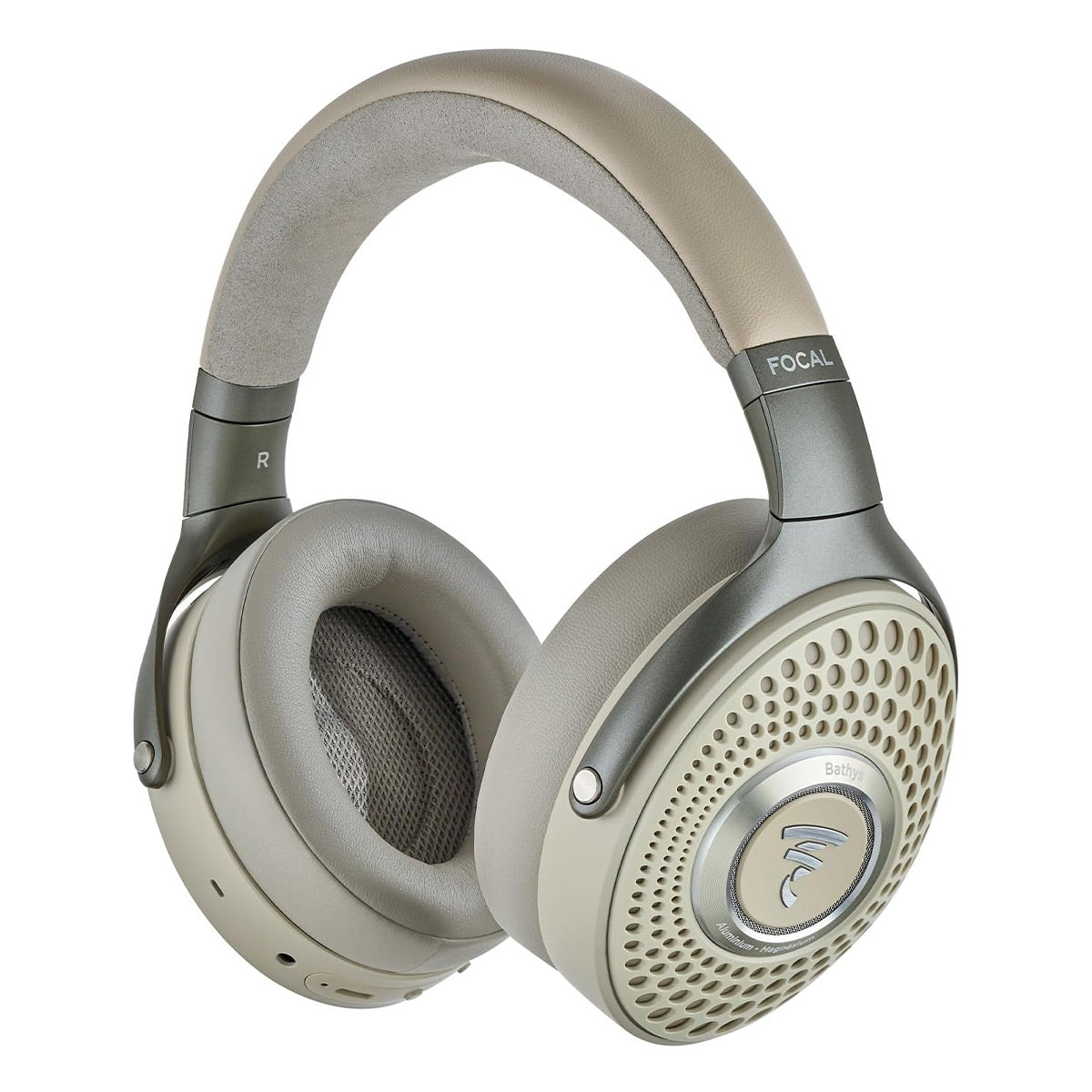 Focal Bathys Over-Ear Hi-Fi Bluetooth Wireless Headphones with Active Noise Cancellation (Dune)