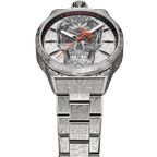 Bomberg Bolt-68 Neo Tattooed  Cancun Skull Limited Edition Silver Watch