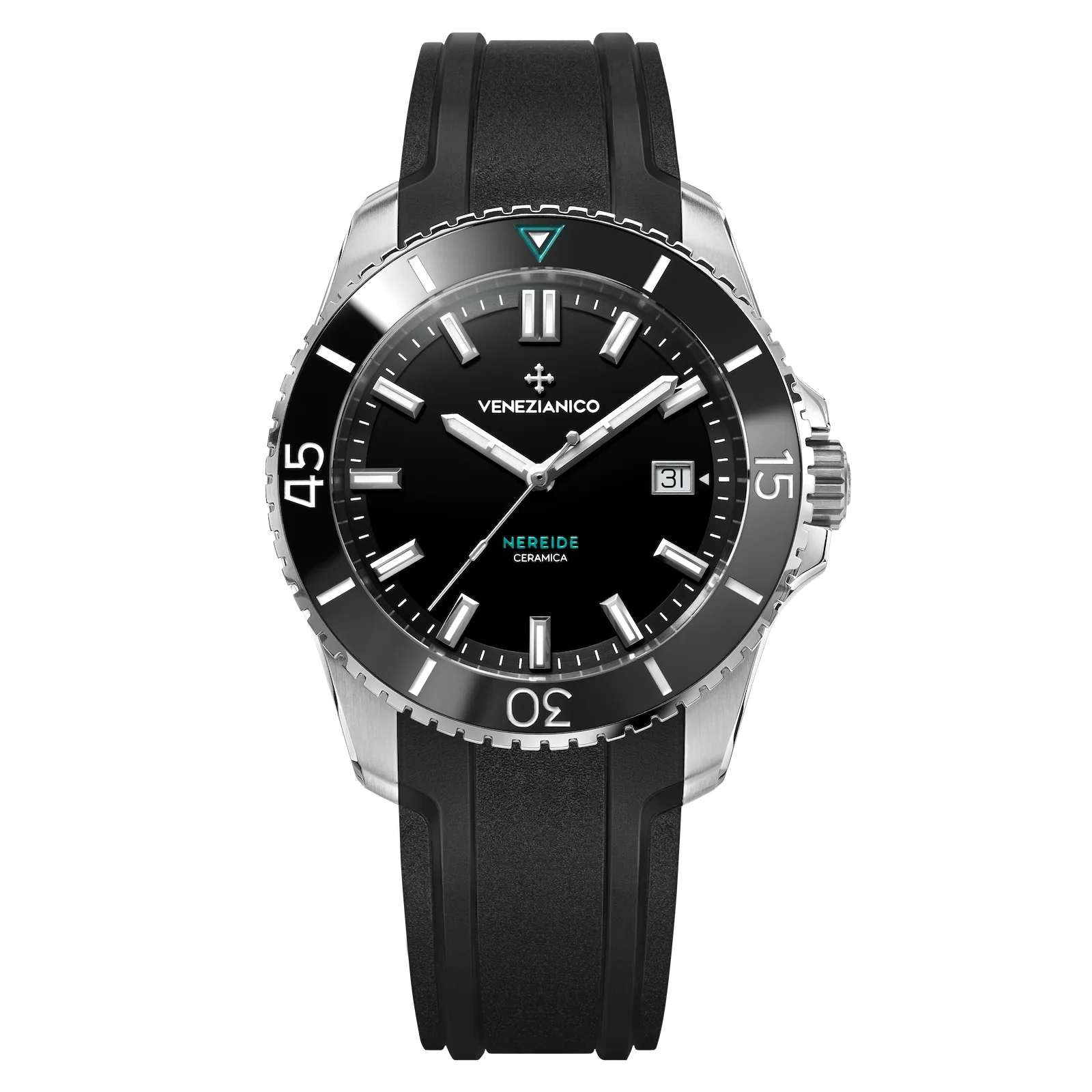 Venezianico Automatic Watch Nereide Ceramica Black
