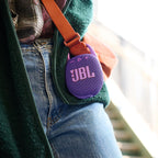 JBL Clip 5 Ultra Portable Bluetooth Speaker with gSport Carbon Fiber Case (Purple)