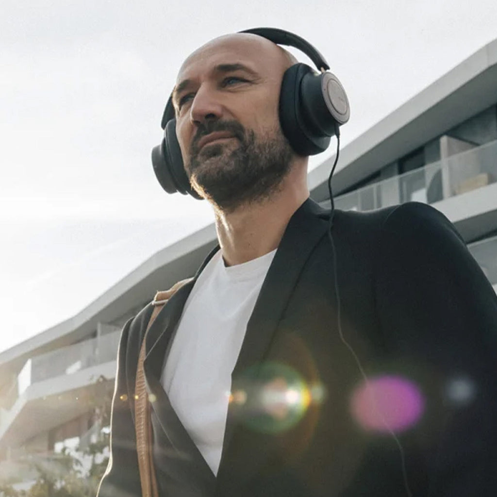 Dali IO-12 Wireless Headphones Bundle with Bluesound NODE ICON Music Streamer (Dark Chocolate)