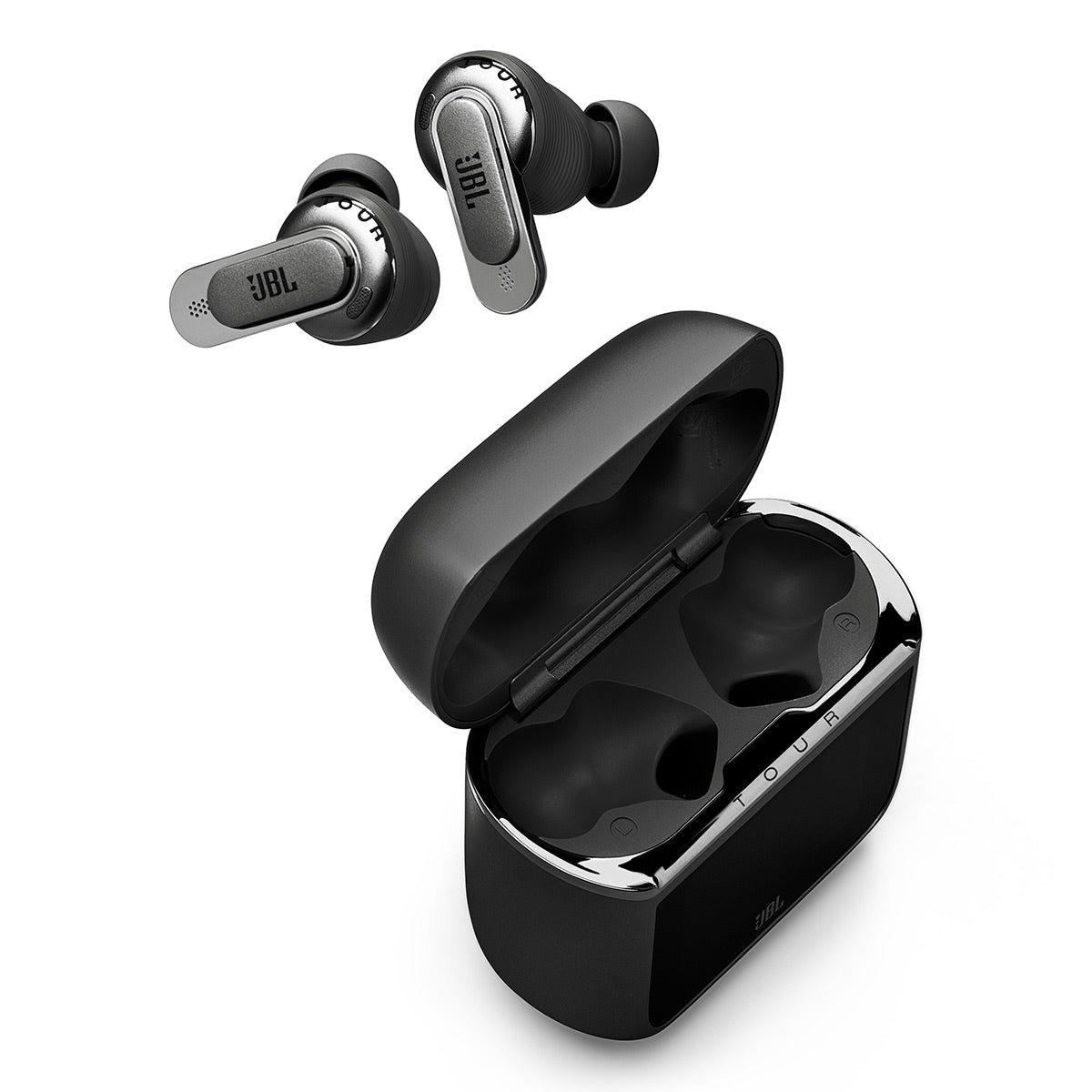JBL Tour Pro 3 Noise Cancelling True Wireless Earbuds Bundle with gSport Case (Black)