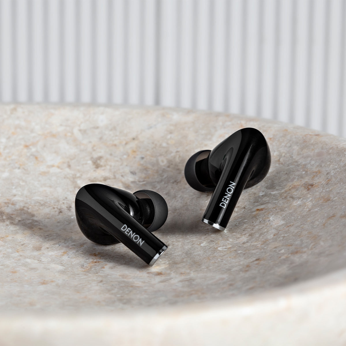 Denon AH-C830NCW True Wireless Earbuds with Active Noise-Cancellation (Black)