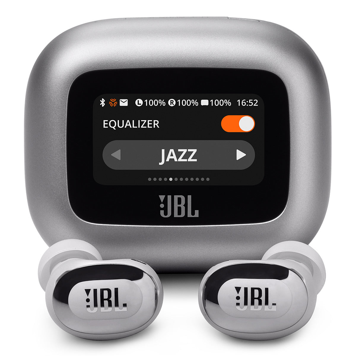 JBL Live Buds 3 Noise-Cancelling Earbuds with Smart Case (Silver)