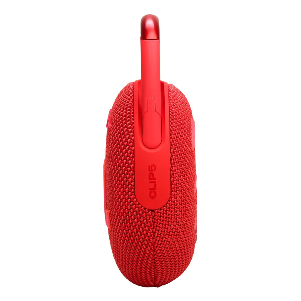 JBL Clip 5 Ultra Portable Bluetooth Speaker with gSport Carbon Fiber Case (Red)