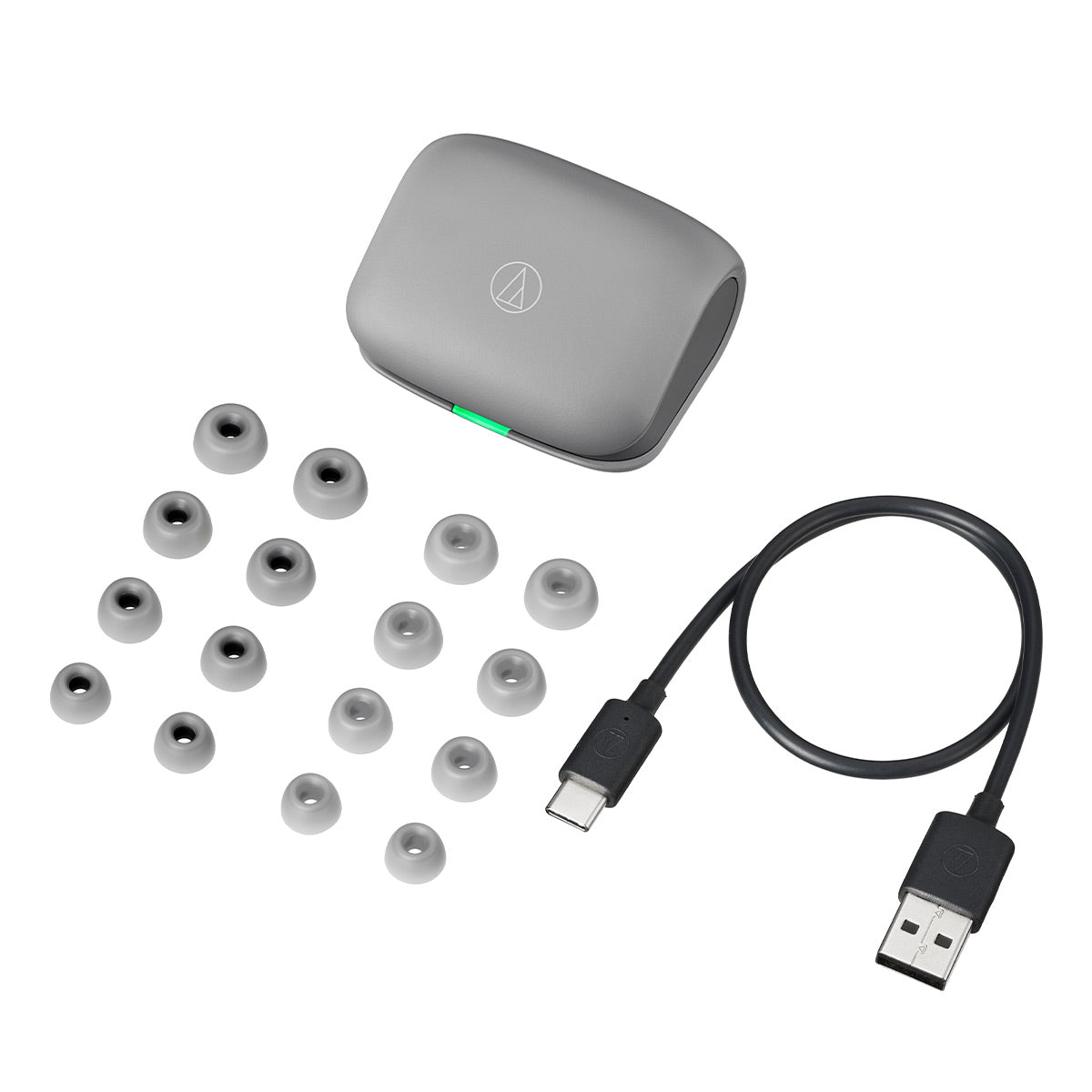 Audio-Technica ATH-TWX7 Truly Wireless Earbuds (Gray)