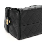 Caviar Quilted Small Chanel 25 Handbag Dark Navy