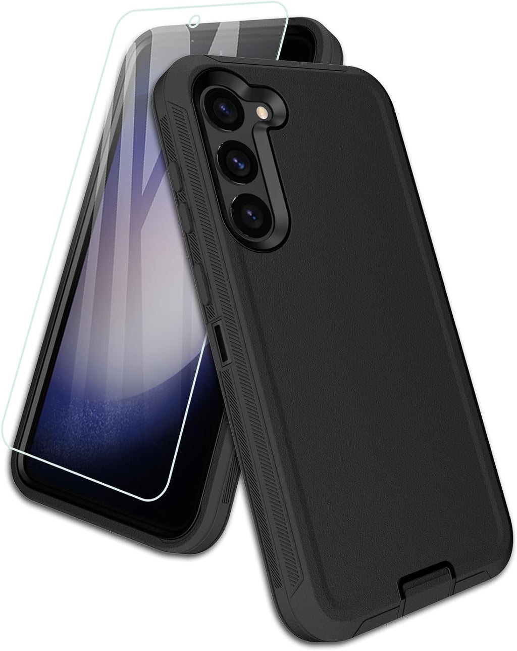 Entronix Bundle Compatible with Galaxy S21 - Heavy Duty Case & 1 Clear Screen Protector