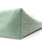 Cashmere Knit FF Large Shopper Tote Verde Islanda
